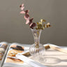 BloomCrest Retro-Blumenvase im Vintage-Stil | Dekorative Vase | Perfekt für Blumenarrangements | Eleganz für Zuhause