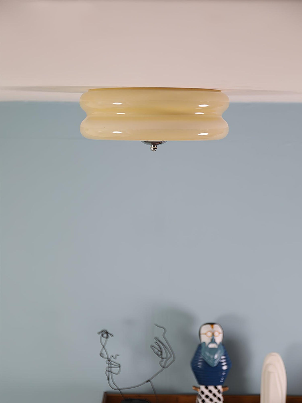 LumiChic Art Deco Vintage-Deckenleuchte | Elegante Retro-Beleuchtung | Dekoratives Highlight für Ihr Zuhause