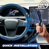 DriveStyle Lenkradbezug 36 cm | Rutschfester Auto-Lenkradschutz | Hochwertiges Material | Komfort und Stil