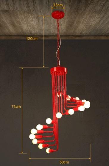 EternaSpiral - Moderne Nordic LED Spiral-Kronleuchter | Elegante Deckenleuchte | Dimmbar | Stimmungsvolle Beleuchtung