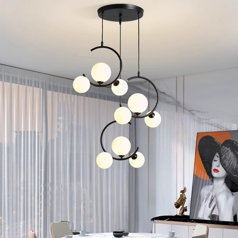 LumaElegance Moderne LED-Pendelleuchte | Heimdekoration | Energieeffizient | Stilvolle Beleuchtung für Wohnräume