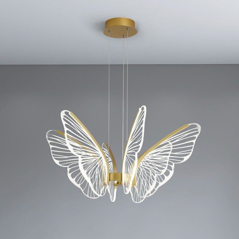 LumaPapillon Pendelleuchte | Schmetterlingsdesign | LED Dimmbar | Aluminium & Acryl | Modern für Wohnzimmer