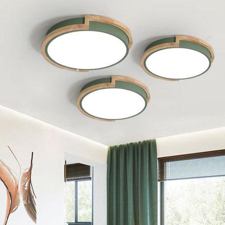 LumenCraft Nordic LED Deckenleuchte | Holzrahmen | Acrylschirm | Stimmungslicht | Für Schlafzimmer und Wohnzimmer