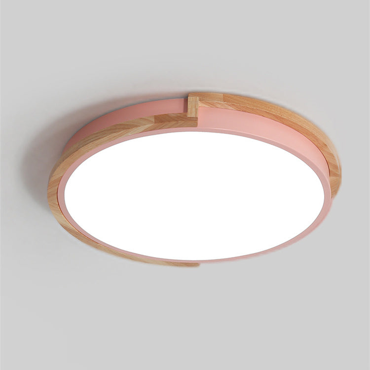 LumenCraft Nordic LED Deckenleuchte | Holzrahmen | Acrylschirm | Stimmungslicht | Für Schlafzimmer und Wohnzimmer