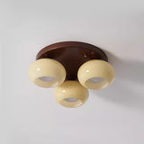 LumenSpire Retro Design LED-Deckenleuchte | Halbmontiert | 3/5 Lichter | Elegante Wohnzimmerbeleuchtung
