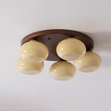 LumenSpire Retro Design LED-Deckenleuchte | Halbmontiert | 3/5 Lichter | Elegante Wohnzimmerbeleuchtung