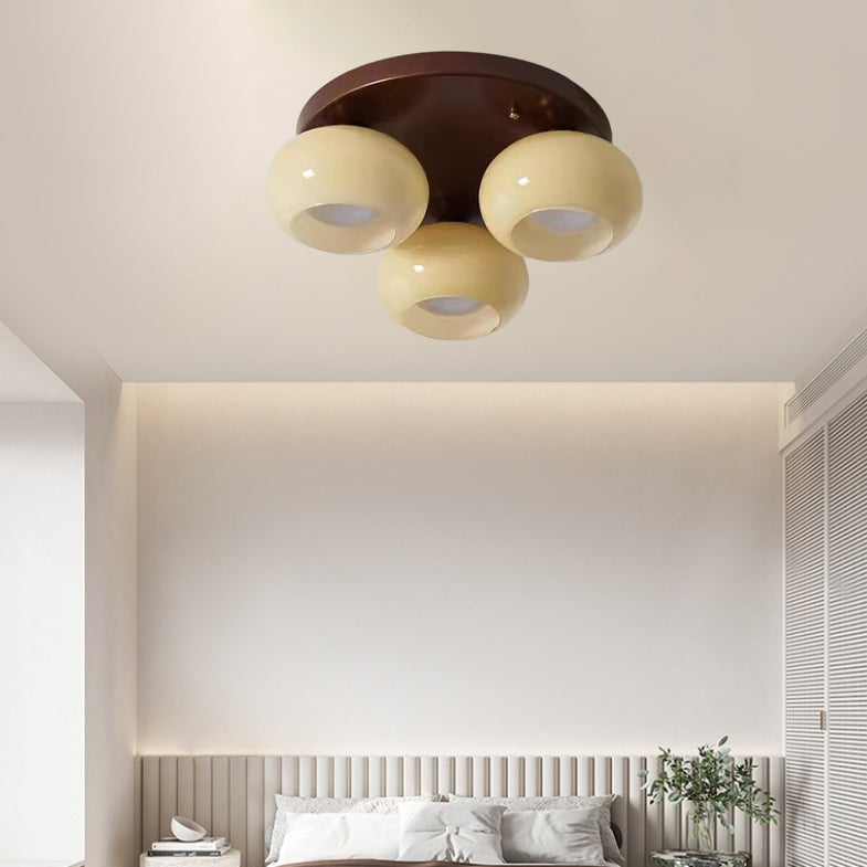 LumenSpire Retro Design LED-Deckenleuchte | Halbmontiert | 3/5 Lichter | Elegante Wohnzimmerbeleuchtung