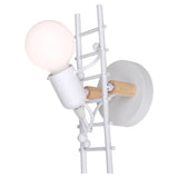 LumiStep Kreatives Leiter-Wandlicht | Moderne Wandlampe mit Humanoid-Design | LED | Dekorative Beleuchtung für Wohnzimmer
