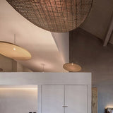 RattaSphere Pendelleuchte | Handgefertigtes Rattan | 1-Licht | Natürlich & Stilvoll für Esszimmer