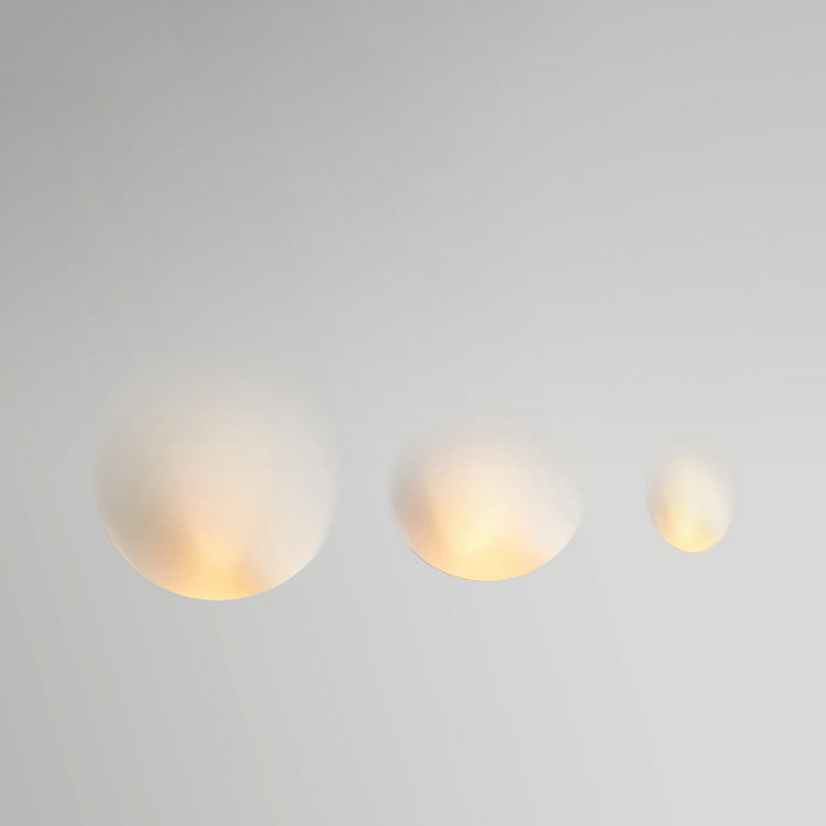 Plastrova Wandlampe | Minimalistisches Design | Eingebaute Gipsleuchte | Runde Wandleuchte