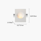 Plastrova Wandlampe | Minimalistisches Design | Eingebaute Gipsleuchte | Runde Wandleuchte
