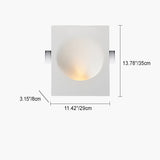 Plastrova Wandlampe | Minimalistisches Design | Eingebaute Gipsleuchte | Runde Wandleuchte