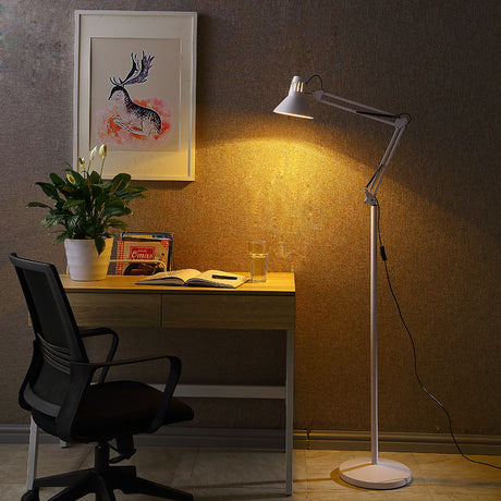 NovaFlare Skandinavische Stehleuchte | Höhenverstellbar & Schwenkbar | Modernes Design | Beleuchtung fürs Schlafzimmer