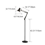 NovaFlare Skandinavische Stehleuchte | Höhenverstellbar & Schwenkbar | Modernes Design | Beleuchtung fürs Schlafzimmer