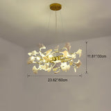FleurÉtoile Kronleuchter | Französisches Ginkgo-Design | Runde & Lineare Optionen | 6-12 Lichter | Luxuriös für Schlafzimmer