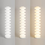 LunaFleur Skandi Design LED Stehleuchte | Dimmbar | Marmor-Optik | Wohnzimmer-Beleuchtung