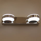 LumaLine LED Wandleuchte | Minimalistisches Rund-Design | Eisen & Acryl | 2-3 Lichter | Perfekt für Badezimmer