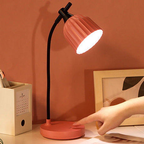 LuminaFold Runde LED Tischlampe | Minimalistisches Design | Faltbare ABS-Lampe | Stimmungslicht für Wohnzimmer