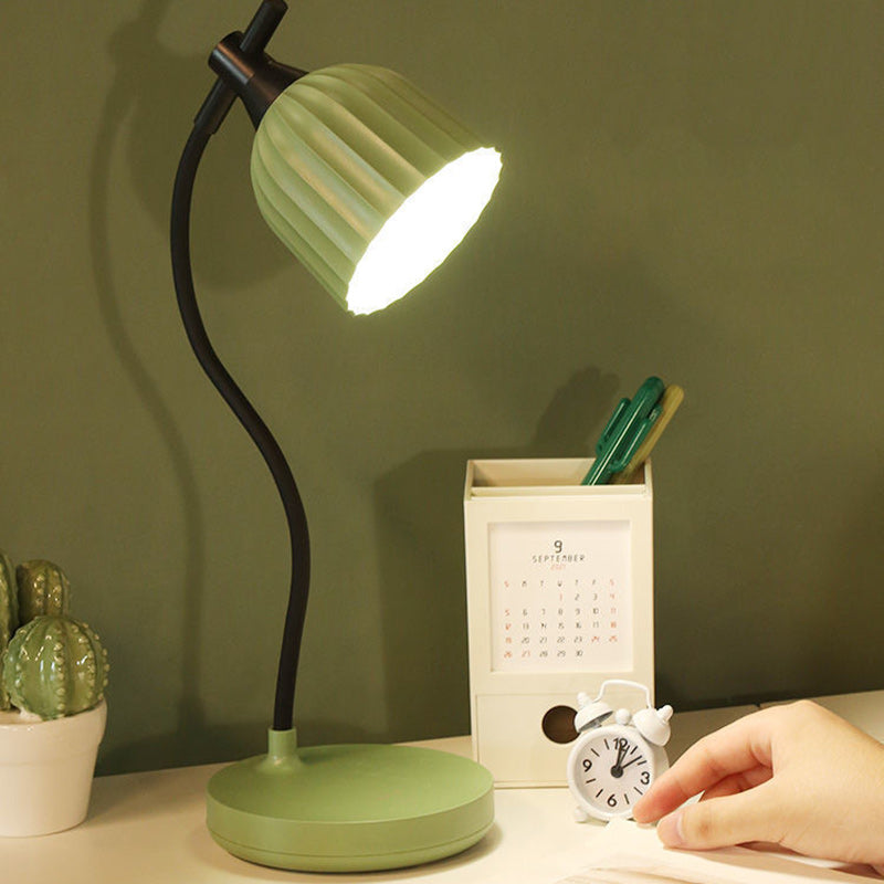 LuminaFold Runde LED Tischlampe | Minimalistisches Design | Faltbare ABS-Lampe | Stimmungslicht für Wohnzimmer