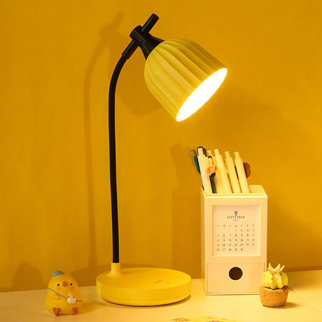LuminaFold Runde LED Tischlampe | Minimalistisches Design | Faltbare ABS-Lampe | Stimmungslicht für Wohnzimmer