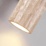 Nordivea Travertin-Wandleuchte | Skandinavisches Design | 2-flammig | Holz & Travertin