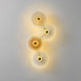 LotuShine Mid-Century Design LED Wandlampe | Eisen-Glas Wandleuchte | Lotusblatt Optik | Wohnzimmer-Beleuchtung