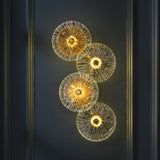 LotuShine Mid-Century Design LED Wandlampe | Eisen-Glas Wandleuchte | Lotusblatt Optik | Wohnzimmer-Beleuchtung