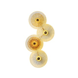 LotuShine Mid-Century Design LED Wandlampe | Eisen-Glas Wandleuchte | Lotusblatt Optik | Wohnzimmer-Beleuchtung