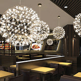 StarGlim Nordic Design LED Hängeleuchte | Dandelion Edelstahl Pendelleuchte | Esszimmer-Licht