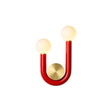 LuxeCurve U-Form LED Wandleuchte | Kreatives Design | Warmes Licht | Schlafzimmer Deko Lampe