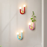 LuxeCurve U-Form LED Wandleuchte | Kreatives Design | Warmes Licht | Schlafzimmer Deko Lampe