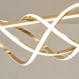 LumeArt Deco LED Kronleuchter | Aluminium Silica Design | Geometrisches Insellicht | Esszimmer & Wohnzimmer