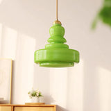 LumaForm Bauhaus Glas Pendelleuchte | Elegantes Kürbis-Design | Dimmbares Licht | Moderne Deckenleuchte