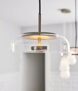 LunaVibe Messing Pendelleuchte | Moderne Hängelampe | Dimmbares Licht | Zeitloses Design