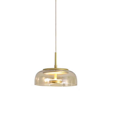 LunaVibe Messing Pendelleuchte | Moderne Hängelampe | Dimmbares Licht | Zeitloses Design