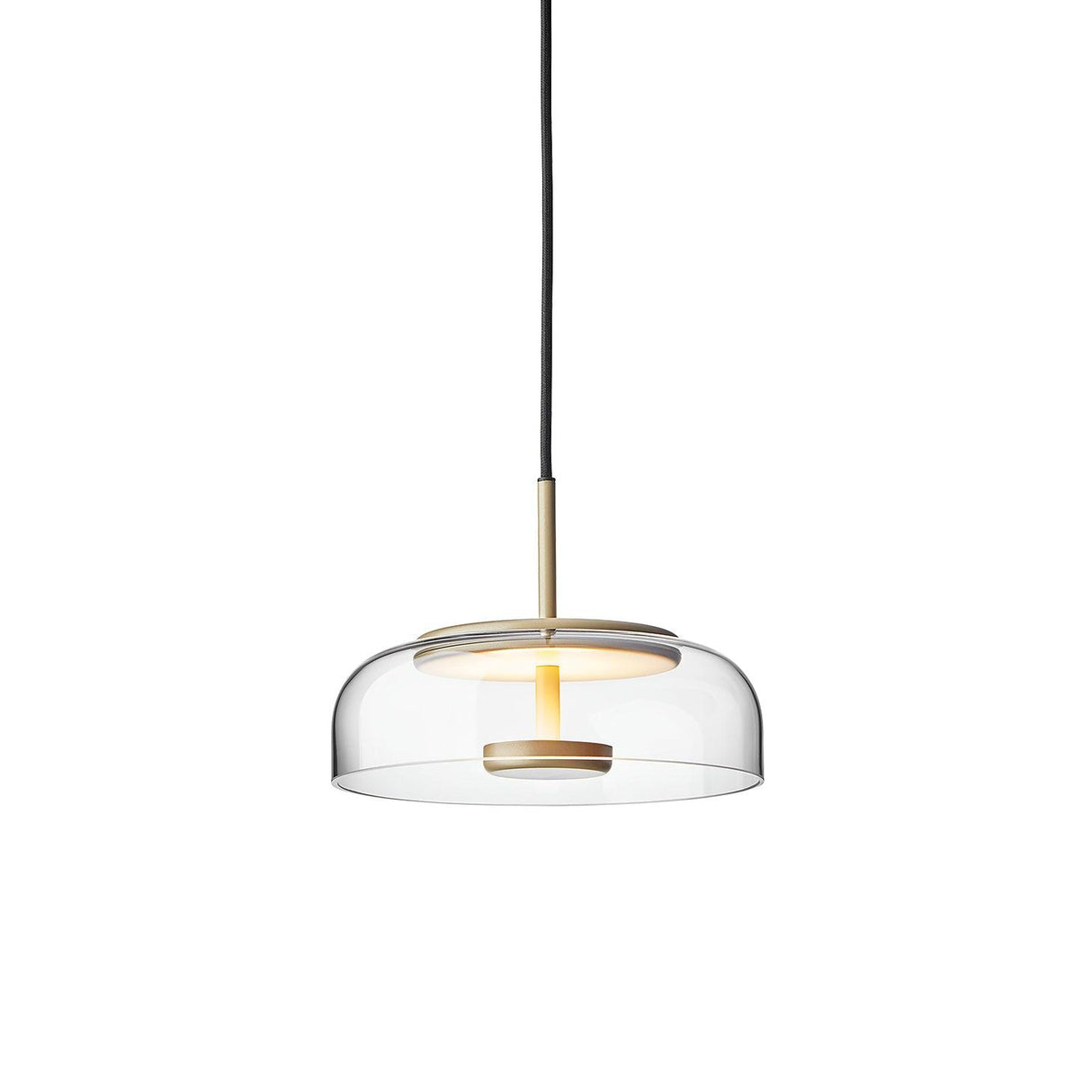 LunaVibe Messing Pendelleuchte | Moderne Hängelampe | Dimmbares Licht | Zeitloses Design