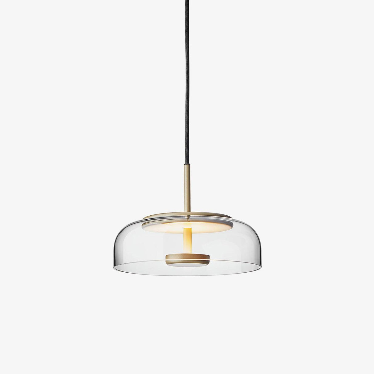 LunaVibe Messing Pendelleuchte | Moderne Hängelampe | Dimmbares Licht | Zeitloses Design