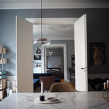 LunaVibe Messing Pendelleuchte | Moderne Hängelampe | Dimmbares Licht | Zeitloses Design