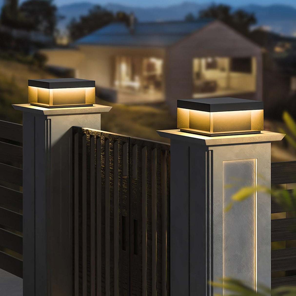 SolaraPost Solar Außenpfostenleuchte | LED Gartenbeleuchtung | Energieeffizient | Wasserdicht | Dekorative Außenbeleuchtung für Garten & Terrasse