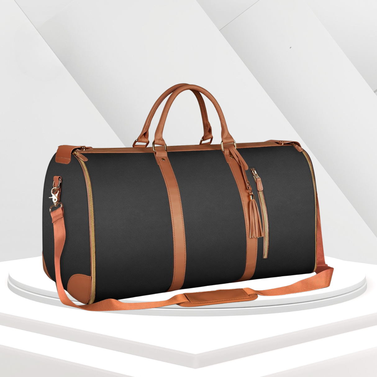PackMate Faltbare Reisetasche | Leicht, Geräumig & Vielseitig | Perfekt für Reisen & Alltag | In Schwarz, Beige & Rosa erhältlich