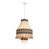 FringeLuxe Bohemian Pendelleuchte | Handgefertigte Quastenlampe | Warmes Ambiente | Stilvolle Beleuchtung