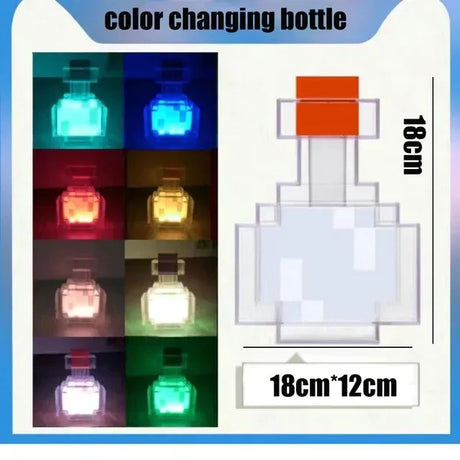 MystiGlow Zaubertranklampe | Farbwechsel LED Lampe | Geschenkidee | Deko für Sammler & Zuhause