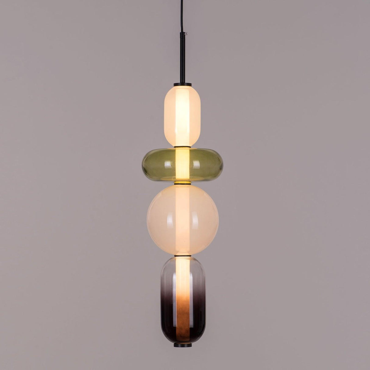CrystalGlaze Pendelleuchte aus kandiertem Glas | Elegantes Lichtdesign | Dimmbar | Perfekt für Esszimmer & Wohnzimmer