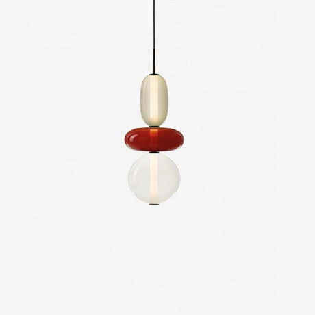 CrystalGlaze Pendelleuchte aus kandiertem Glas | Elegantes Lichtdesign | Dimmbar | Perfekt für Esszimmer & Wohnzimmer