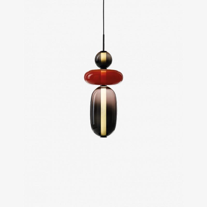 CrystalGlaze Pendelleuchte aus kandiertem Glas | Elegantes Lichtdesign | Dimmbar | Perfekt für Esszimmer & Wohnzimmer