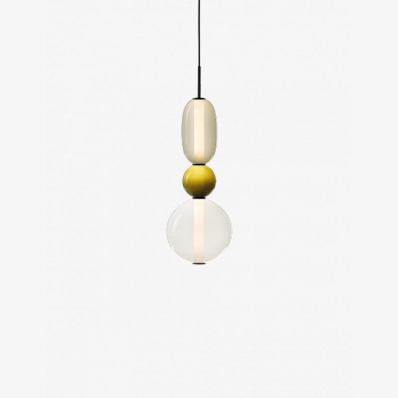CrystalGlaze Pendelleuchte aus kandiertem Glas | Elegantes Lichtdesign | Dimmbar | Perfekt für Esszimmer & Wohnzimmer