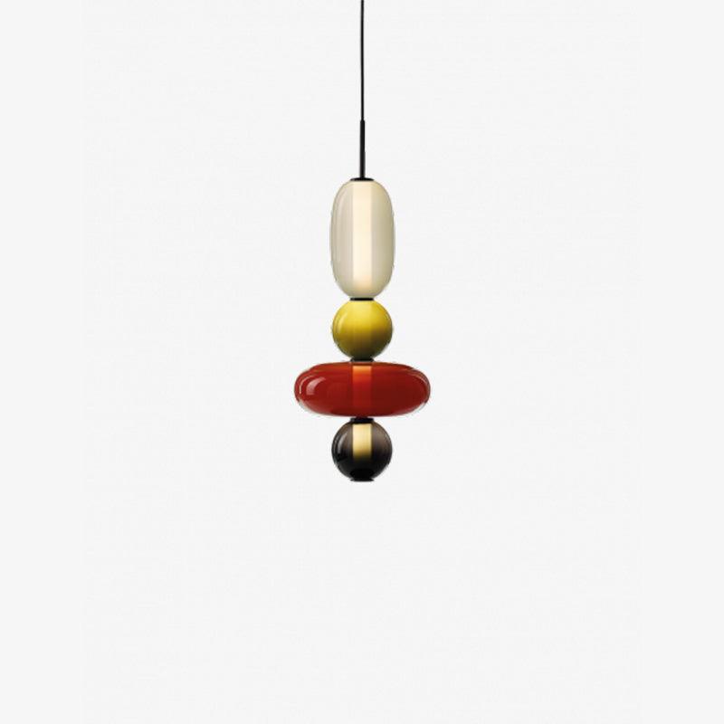CrystalGlaze Pendelleuchte aus kandiertem Glas | Elegantes Lichtdesign | Dimmbar | Perfekt für Esszimmer & Wohnzimmer