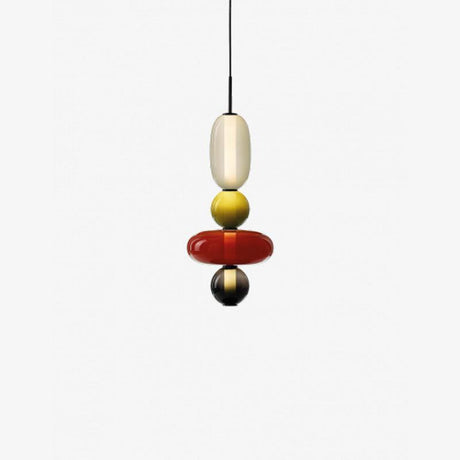 CrystalGlaze Pendelleuchte aus kandiertem Glas | Elegantes Lichtdesign | Dimmbar | Perfekt für Esszimmer & Wohnzimmer