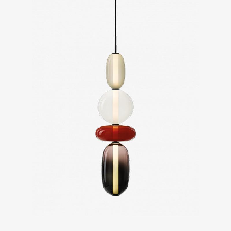 CrystalGlaze Pendelleuchte aus kandiertem Glas | Elegantes Lichtdesign | Dimmbar | Perfekt für Esszimmer & Wohnzimmer