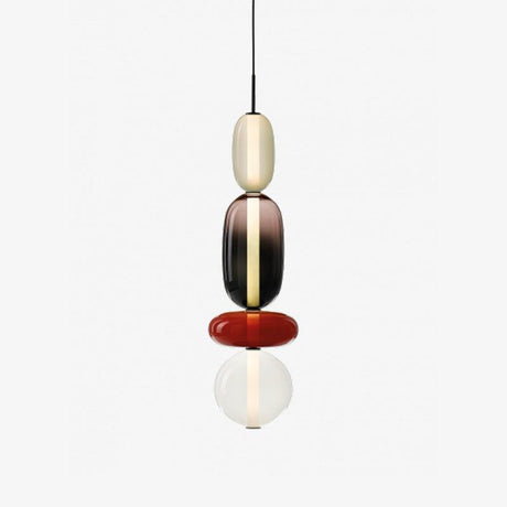 CrystalGlaze Pendelleuchte aus kandiertem Glas | Elegantes Lichtdesign | Dimmbar | Perfekt für Esszimmer & Wohnzimmer